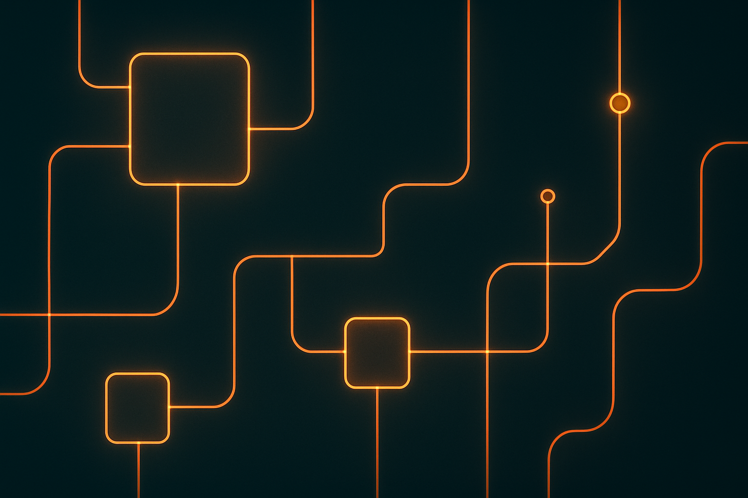 AI-generated illustration of an abstract neon photonic tech grid